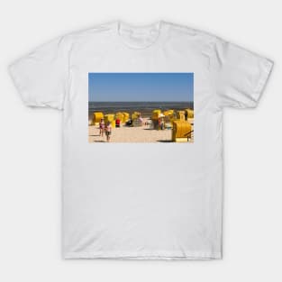 Cuxhaven Beach at Low Tide - North Sea T-Shirt